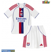 Olympique Lyonnais Heimtrikotsatz Kinder 2025-26 Kurzarm (+ Kurze Hosen)